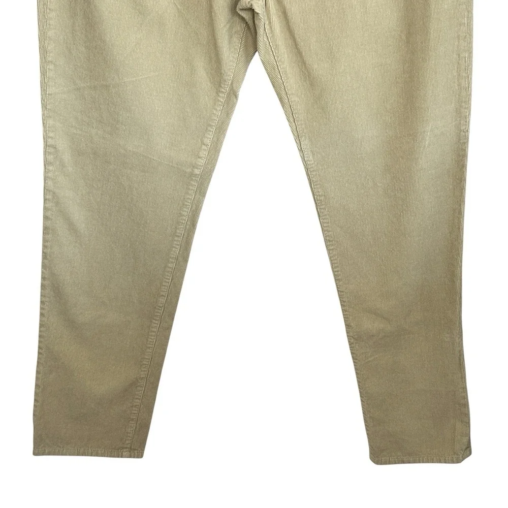 Sid Mashburn Corduroy Pants Men 40X32 Button Fly Straight Leg Mid Rise Beige Tan